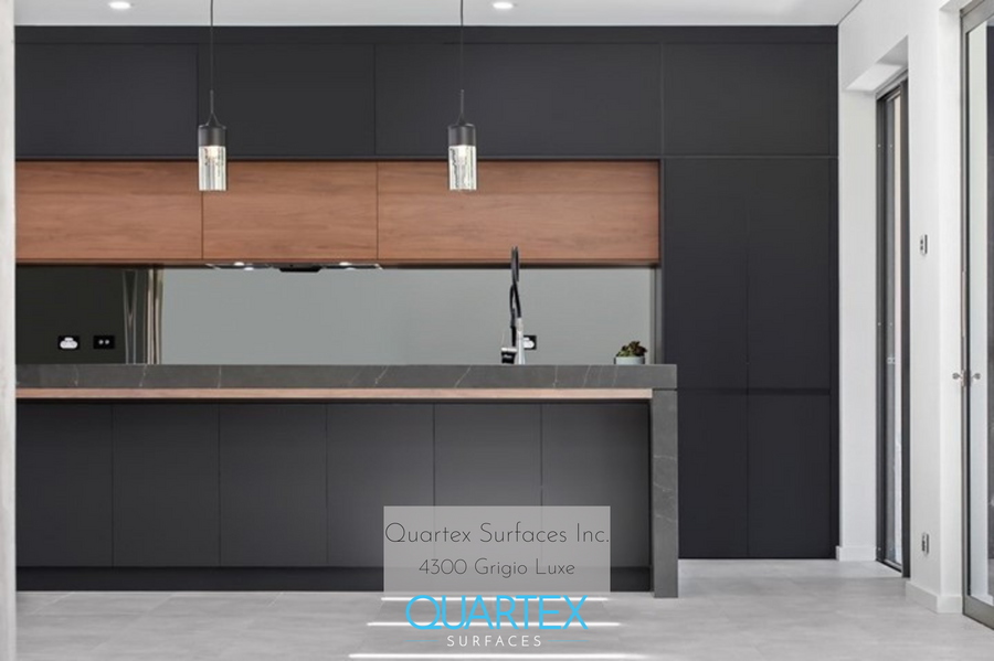 4300 Grigio Luxe - Quartex Surfaces Inc. Quartz , Marble , Granite , porcelain 
