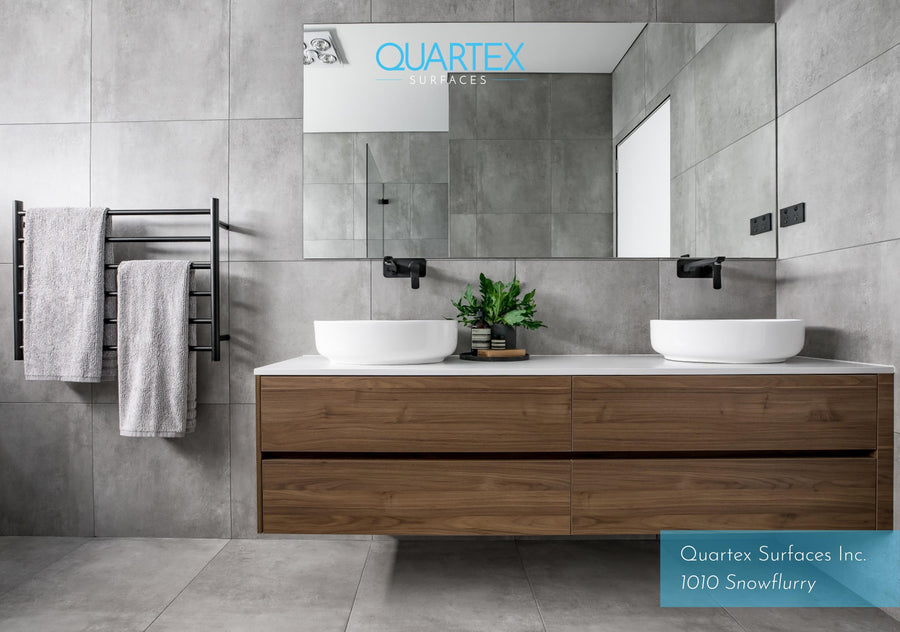 1010 Snow Flurry - Quartex Surfaces Inc. Quartz , Marble , Granite , porcelain 