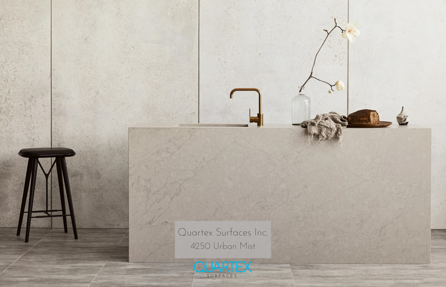 4250 Urban Mist Brushed - Quartex Surfaces Inc. Quartz , Marble , Granite , porcelain 