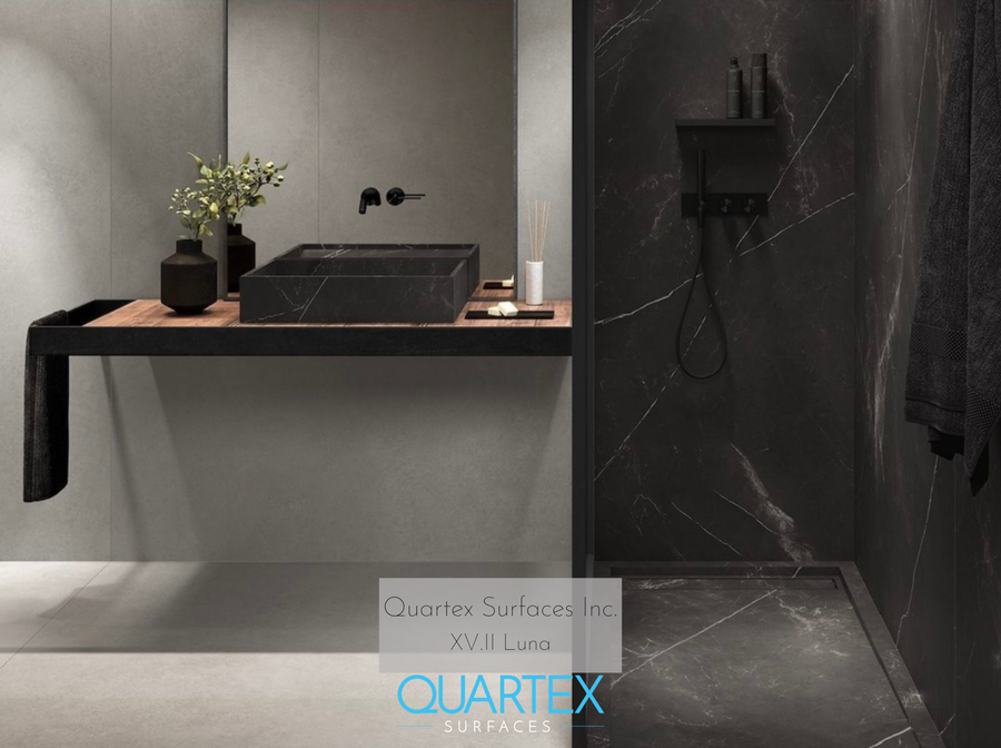 XV.II Luna - Quartex Surfaces Inc. Quartz , Marble , Granite , porcelain 